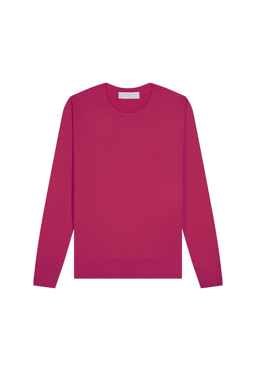 Merino wool round-neck sweater - Asena