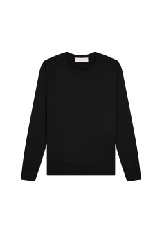Merino wool round-neck sweater - Asena