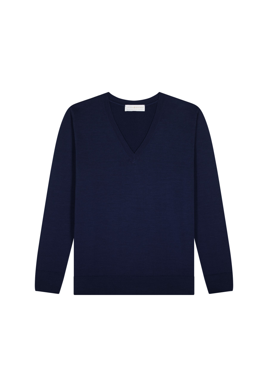 Merino wool V-neck sweater - Arya