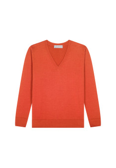Pull col V en laine mérinos - Arya
