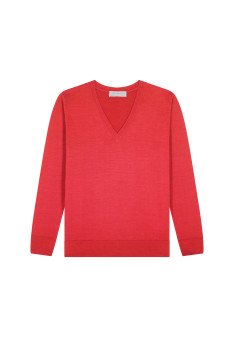 Merino wool V-neck sweater - Arya
