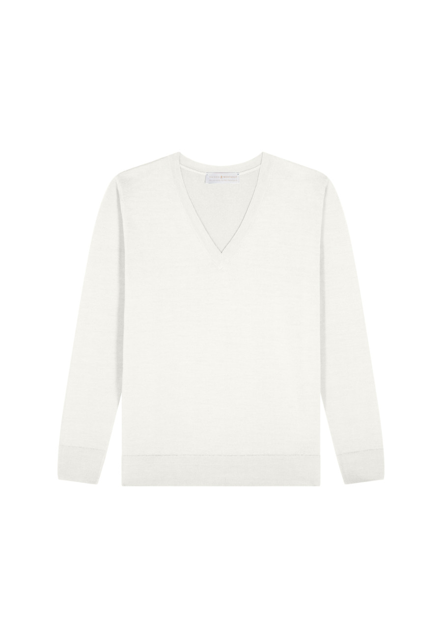 Merino wool V-neck sweater - Arya