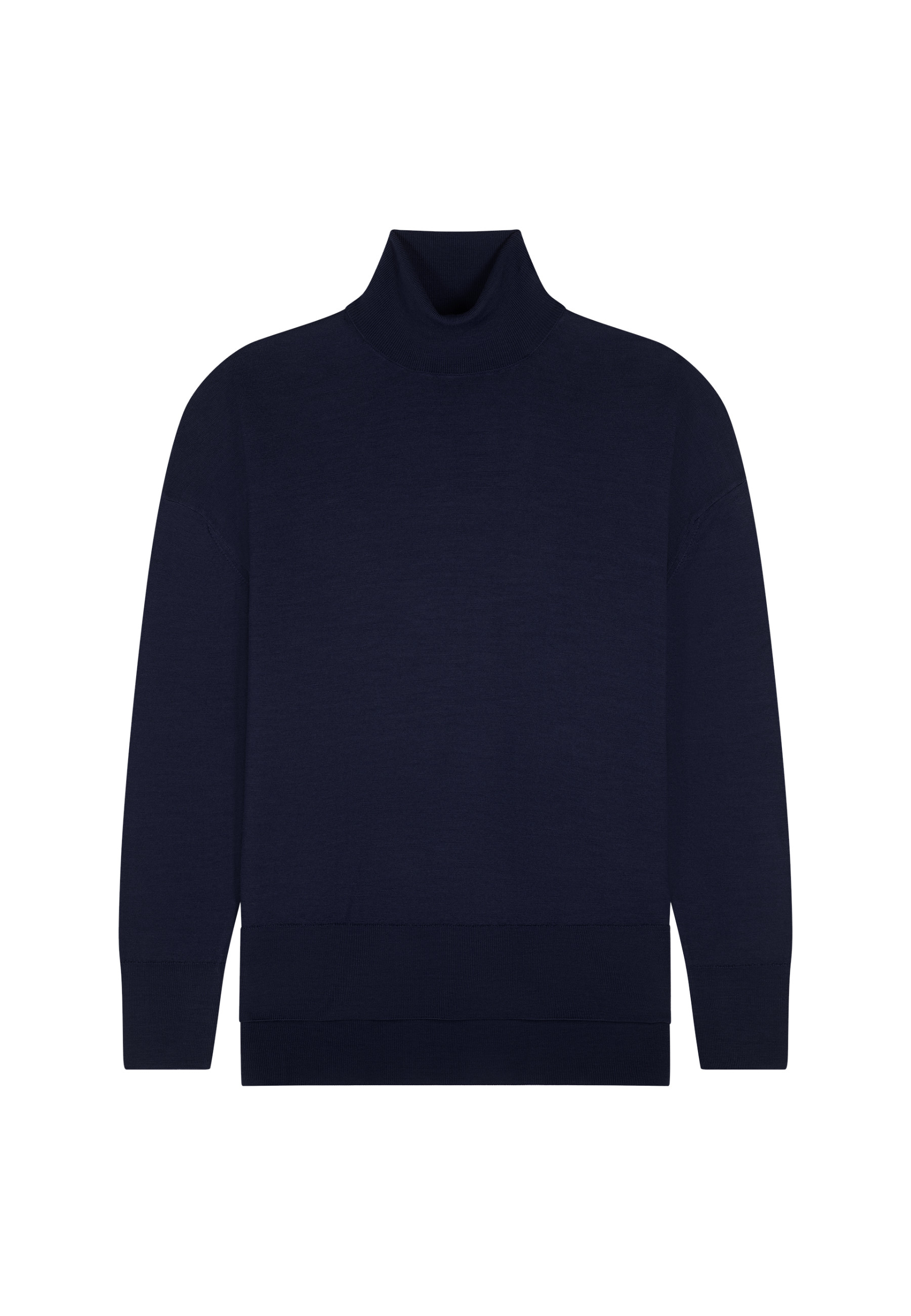 Slit turtleneck sweater in merino wool - Amy