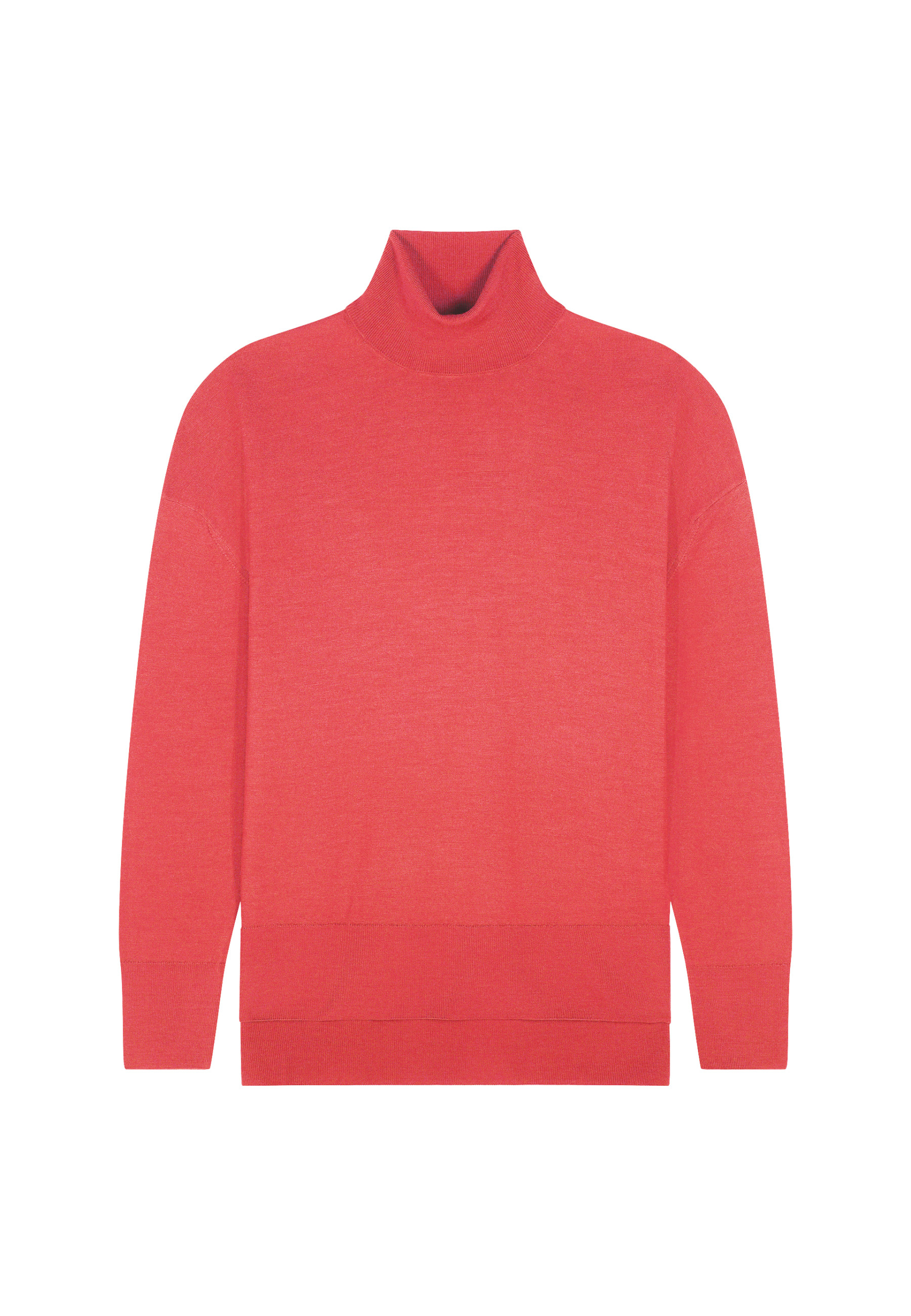 Pull col roulé à fentes en laine mérinos - Amy