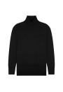 Slit turtleneck sweater in merino wool - Amy