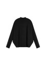 Pull ample col montant en laine  mélangée - Caly