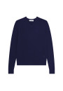 V-neck sweater with logo in merino wool - Elmo