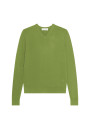 V-neck sweater with logo in merino wool - Elmo