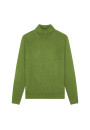 Turtleneck sweater with logo in merino wool - Enzo