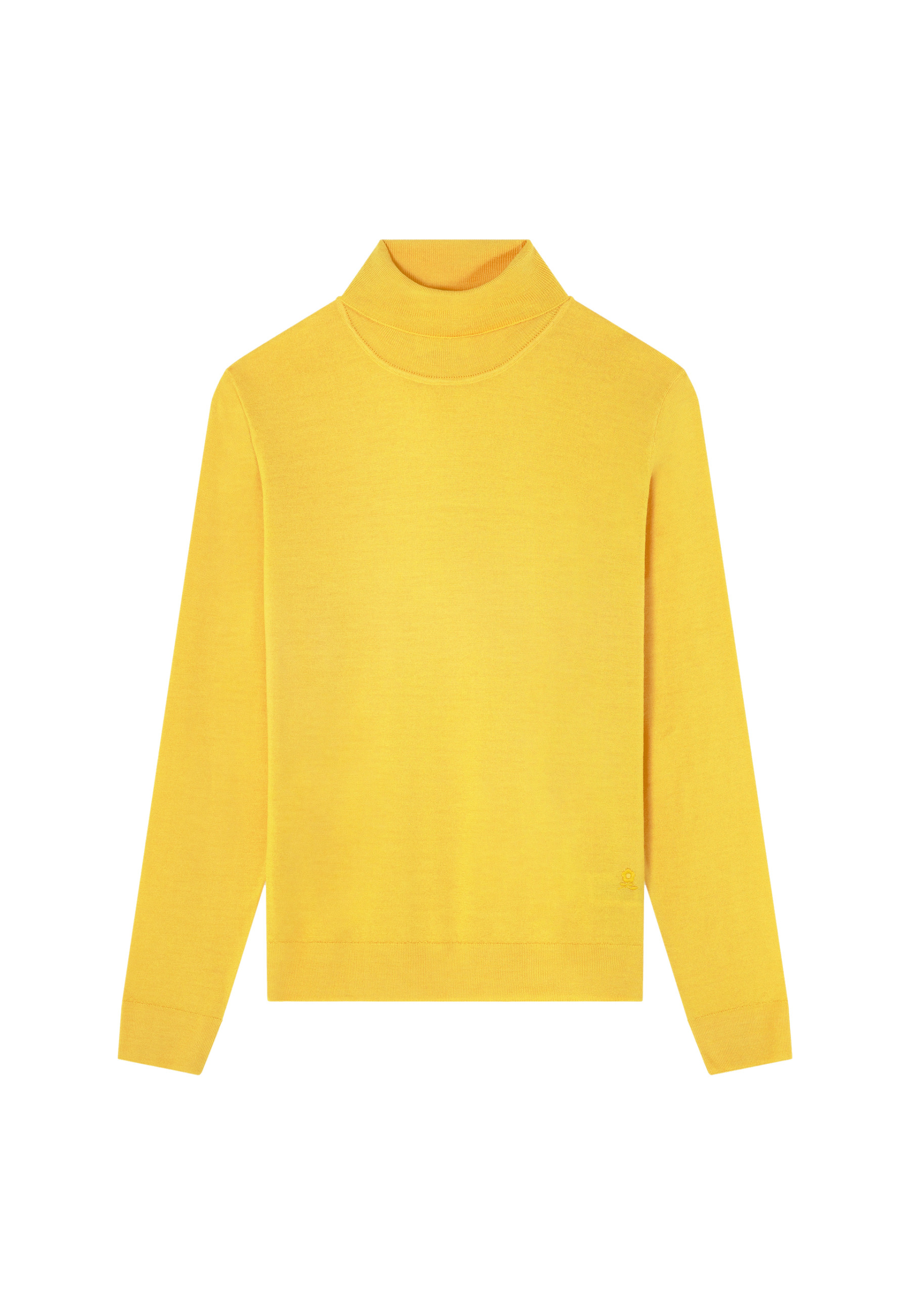 Pull col roulé avec logo en laine mérinos - Enzo