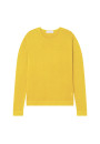 Round-neck merino wool sweater with rolled finishes - Rythme