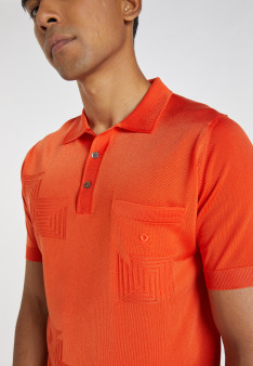 Fil Lumière patterned polo shirt - Jordan