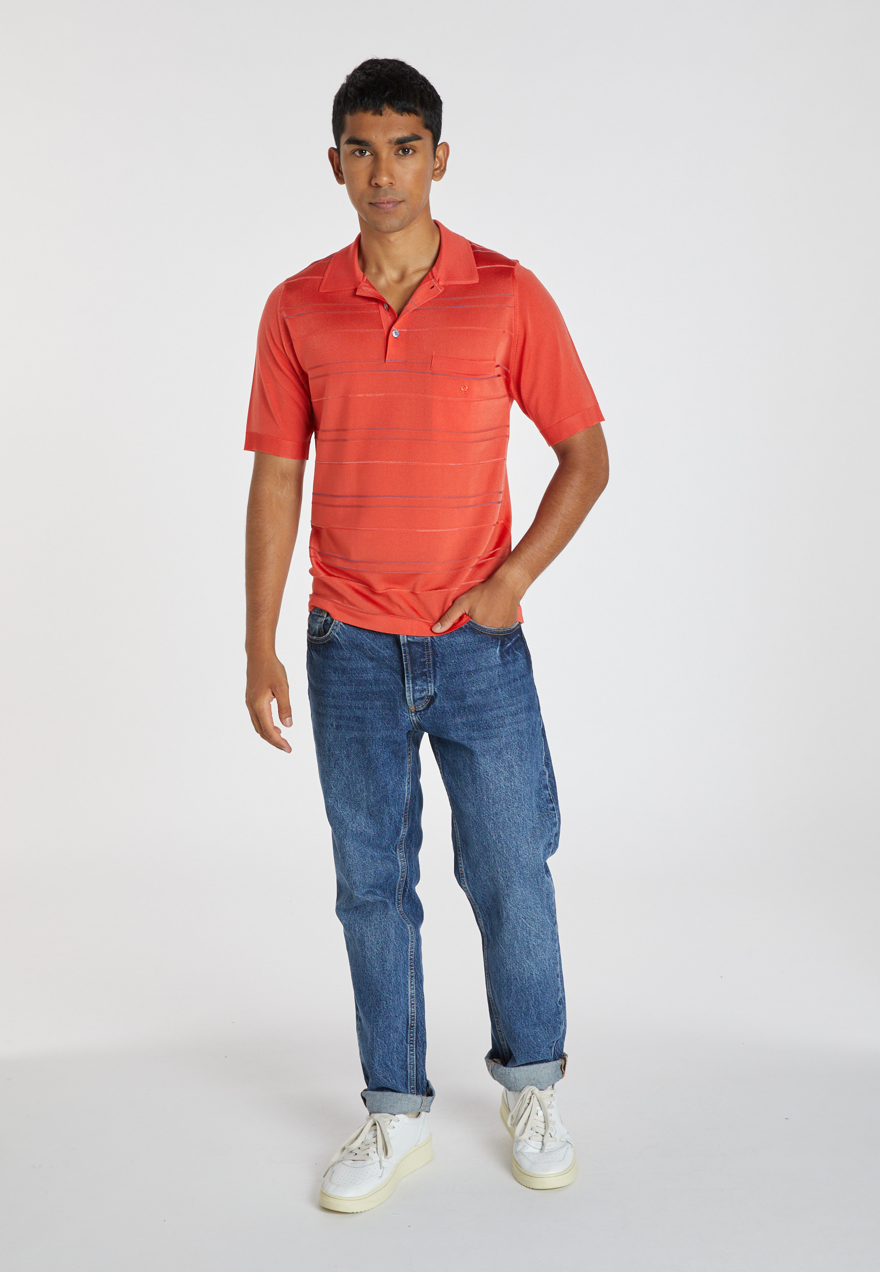 Polo shirt in Fil Lumière stripes - Aldo