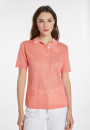Patterned polo shirt in Fil Lumière - Karin
