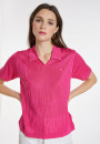 Flower pattern V-neck polo-shirt - Kyara