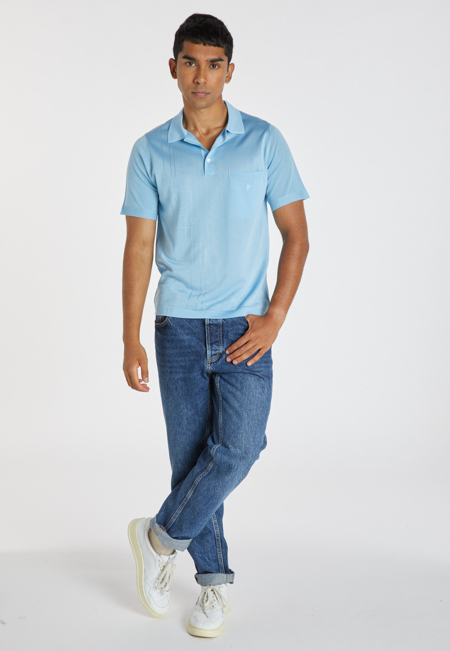 Polo Fil Lumière estampado - Anders