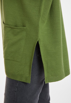 Loose-fitting merino wool sweater with pockets - Albertine