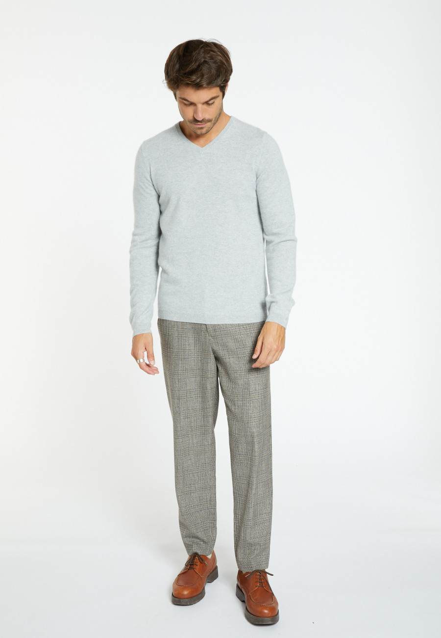 V collar cashmere sweater - Evann