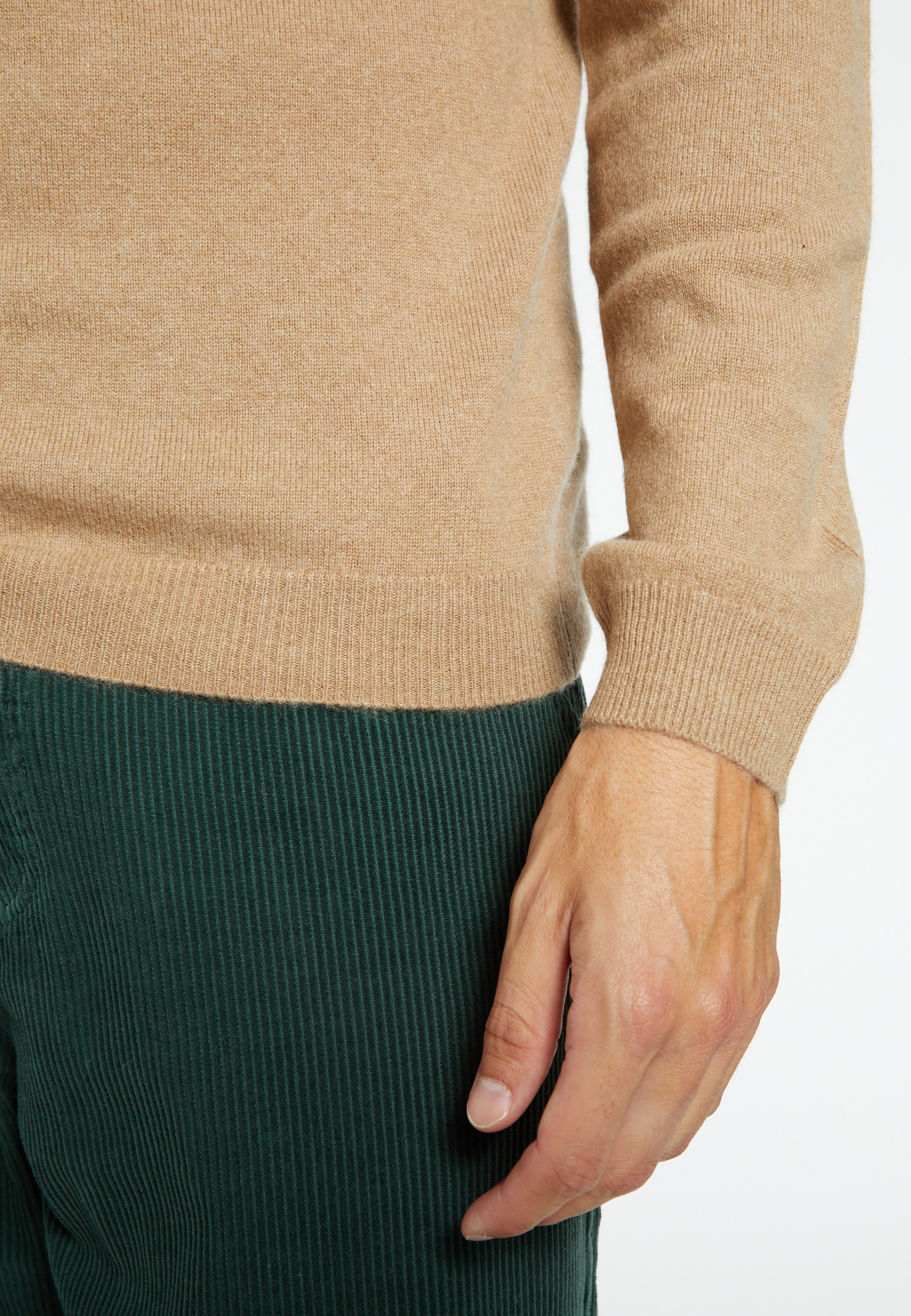 Pull col zippé en cachemire Flip