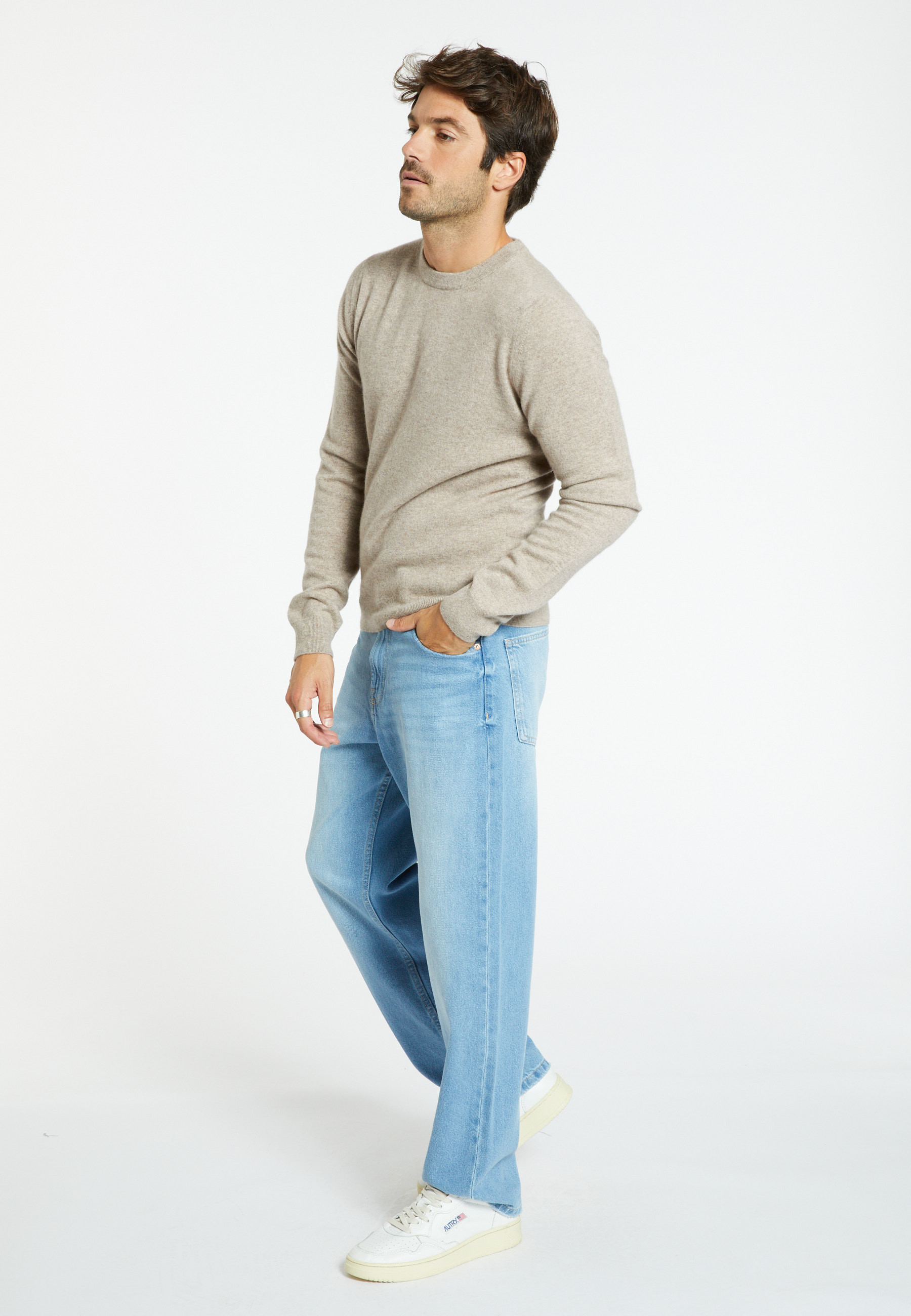 Pull col rond en cachemire - Evain 8221