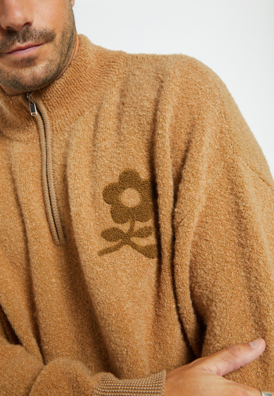 Wool zip-neck sweater - Sullivan
