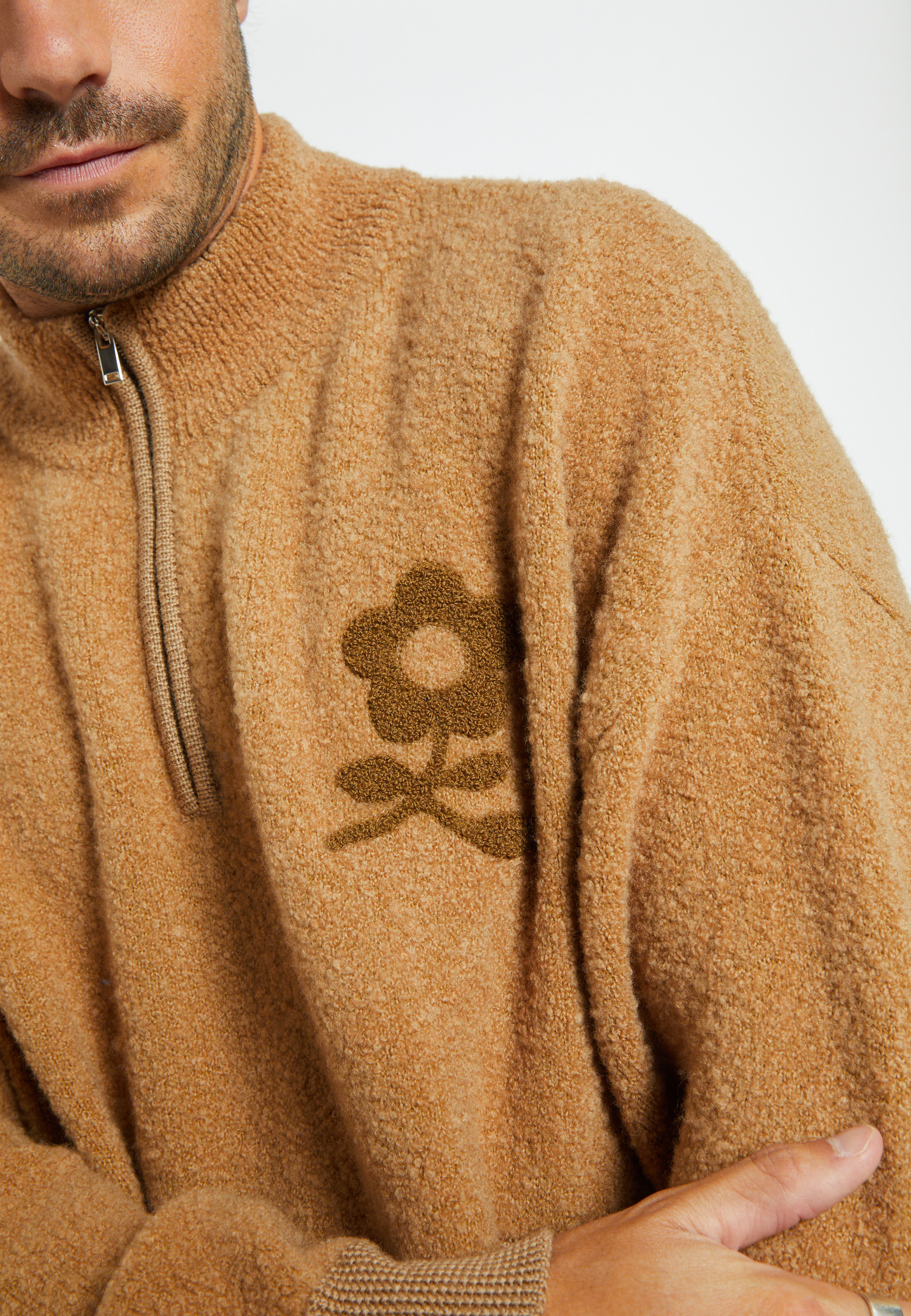 Pull laine col zippé - Sullivan 8351