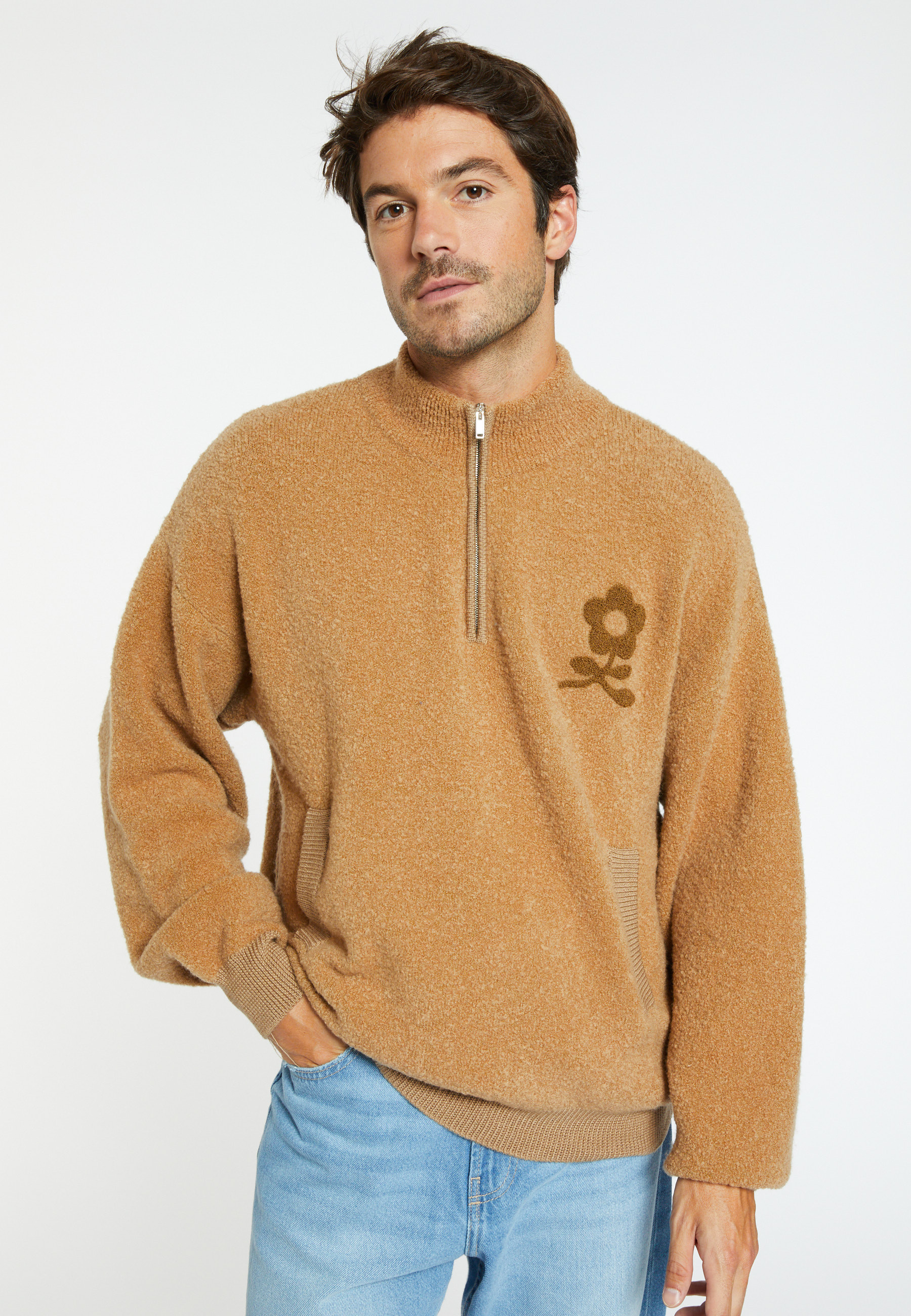 Pull laine col zippé - Sullivan 8351