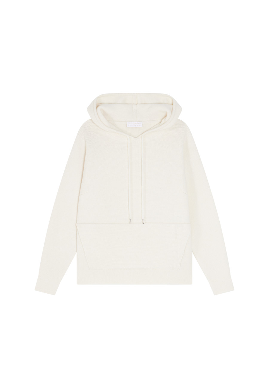 Unisex wool and cashmere hoodie - Fabio