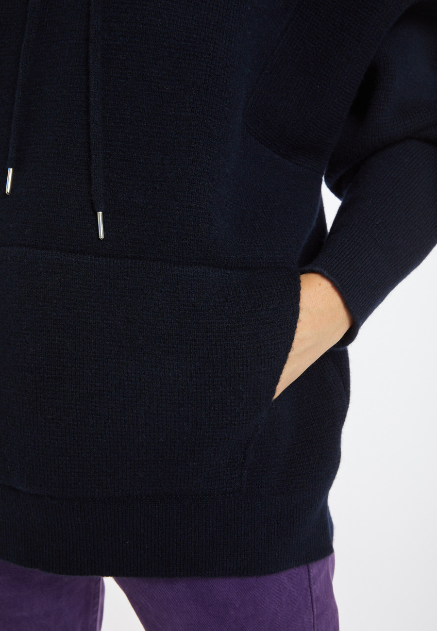 Unisex wool and cashmere hoodie - Fabio