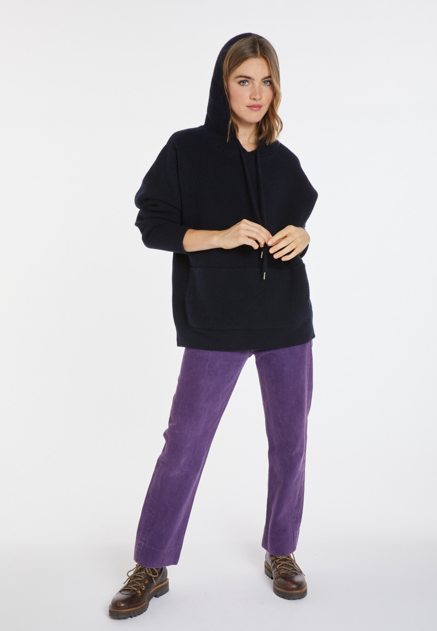 Unisex wool and cashmere hoodie - Fabio