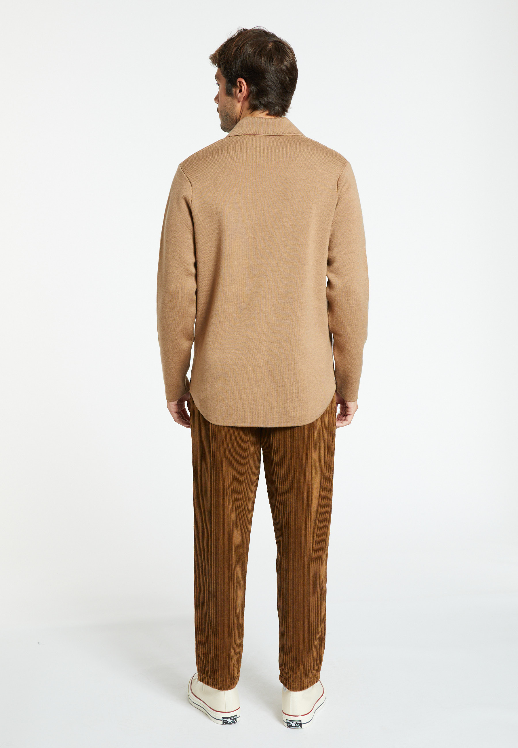 Merino wool button-down jacket - Samuel