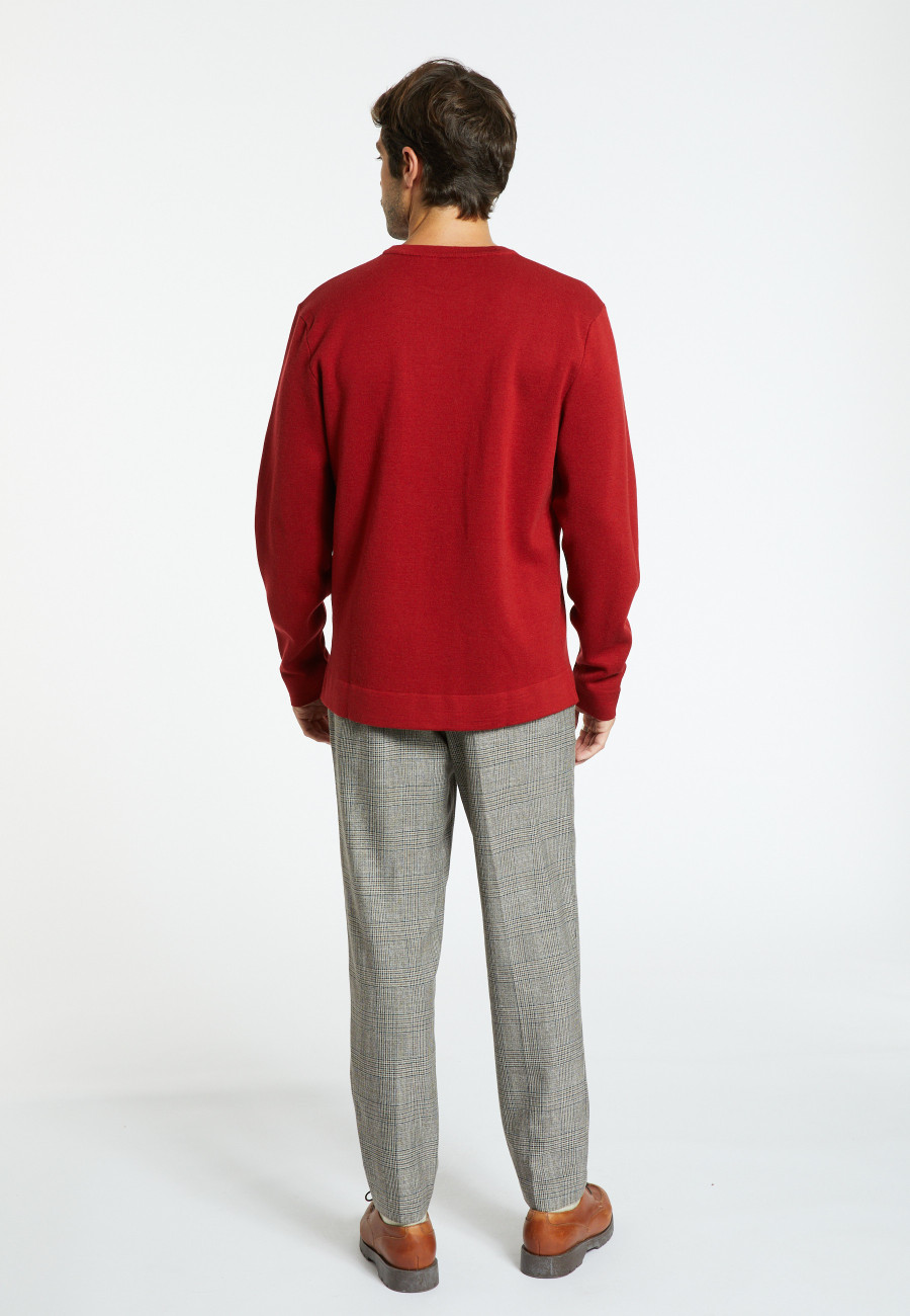 Merino wool sweater with logo - Santi