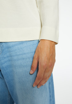 Pull laine mérinos avec logo - Santi 8201