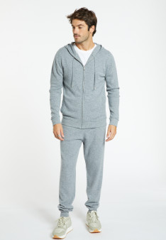 Gilet zippé capuche en cachemire - Emilien 8211