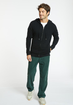 Gilet zippé capuche en cachemire - Emilien 8210