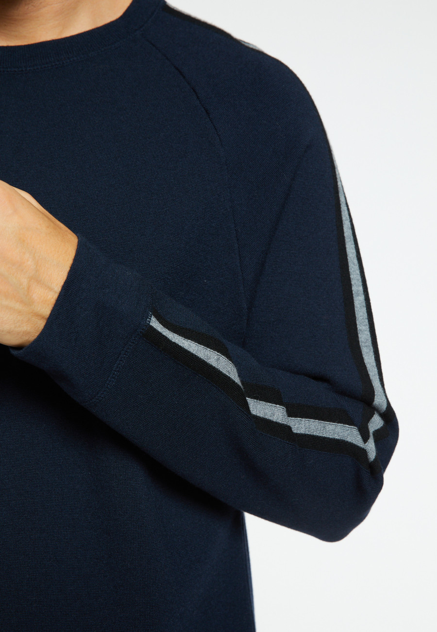 Suéter tricolor de lã mista - Sigur