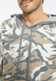 Hoodie graphique en laine mélangée - Steele