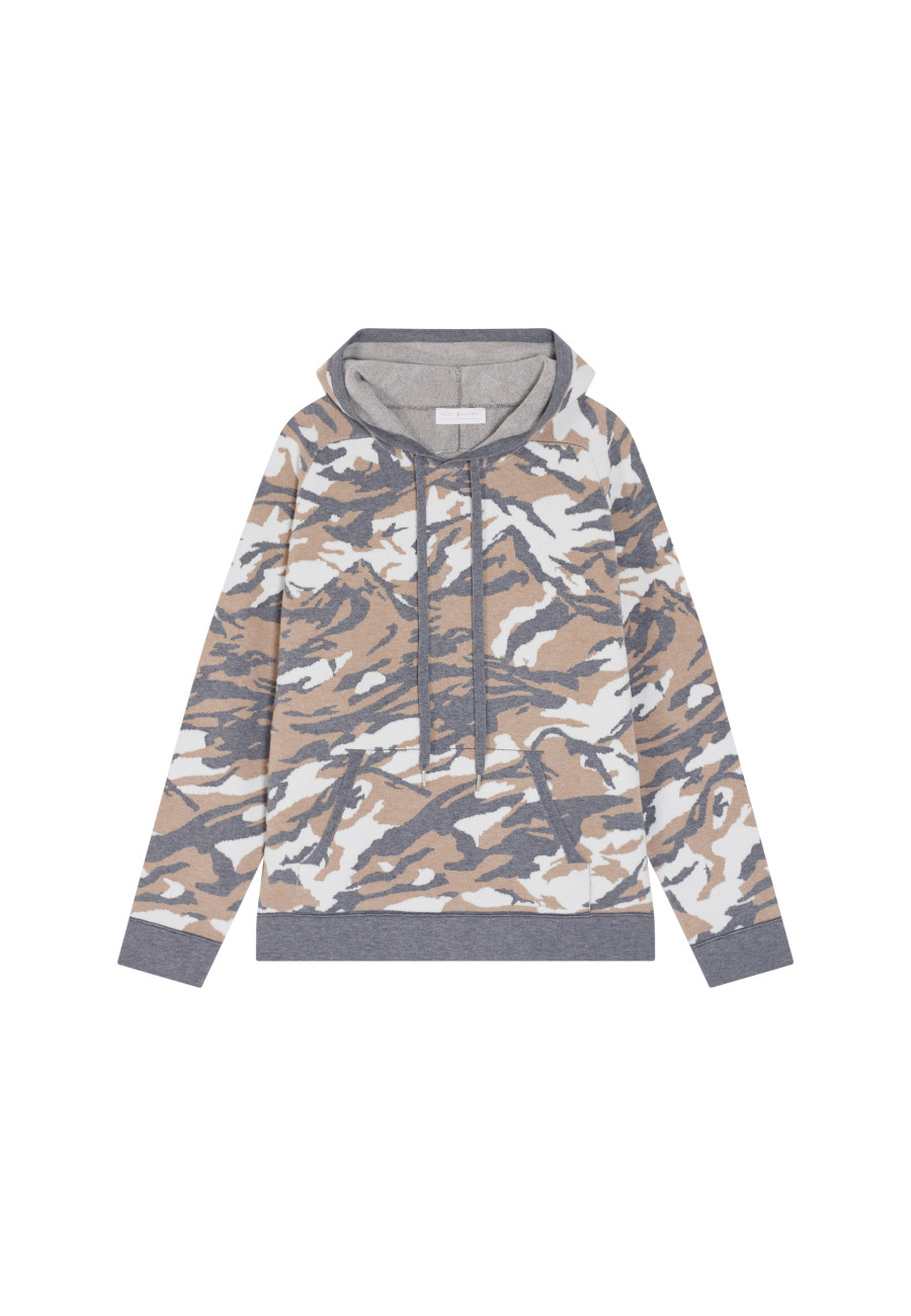 Moletom com capuz gráfico em mistura de lã - Steele