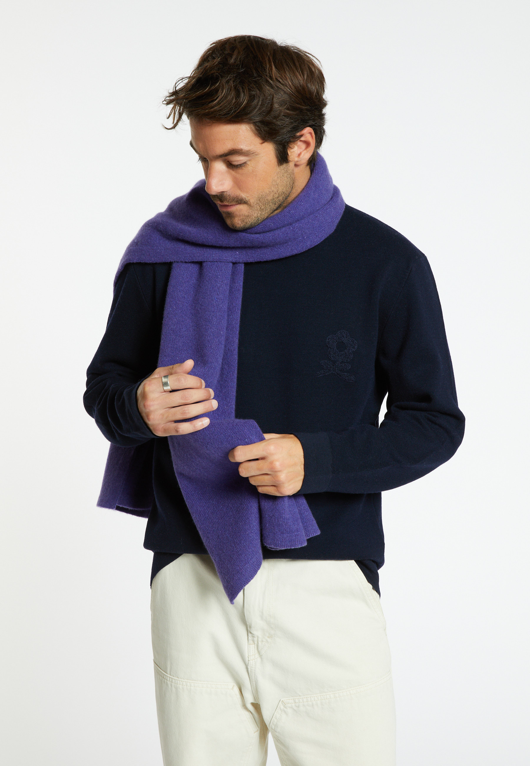 Unisex cashmere blend scarf - Gabrias