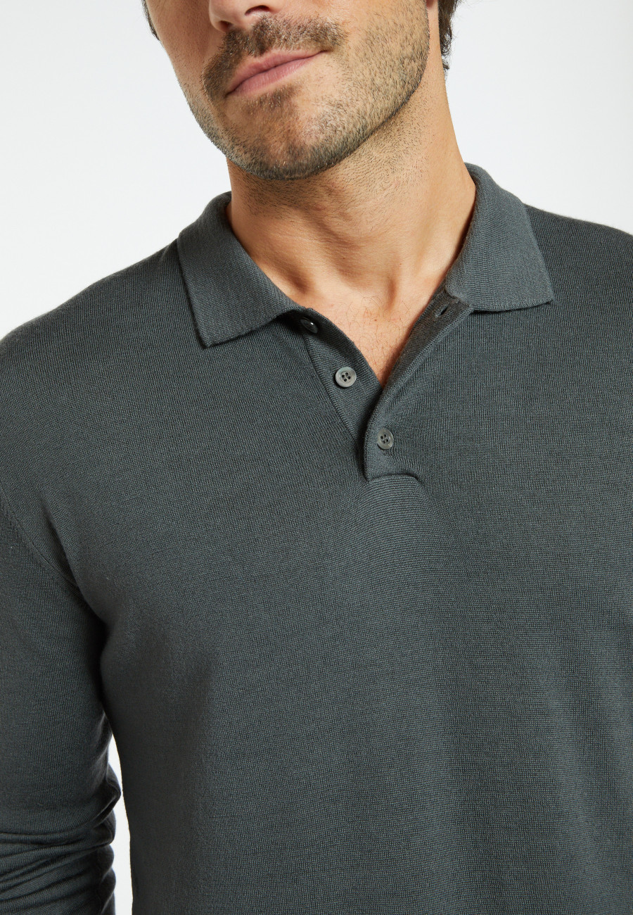 Wool polo neck sweater - Eni