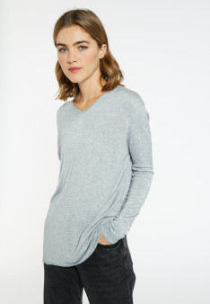 Bamboo Cashmere V-neck sweater - Barbara