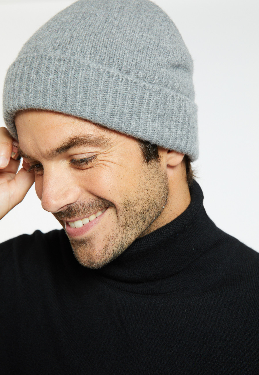 Gorro unissex de cashmere e lã - Gad