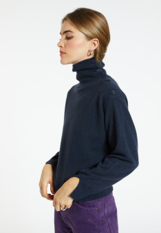 Cashmere sweater with button-down collar - Gretel bis