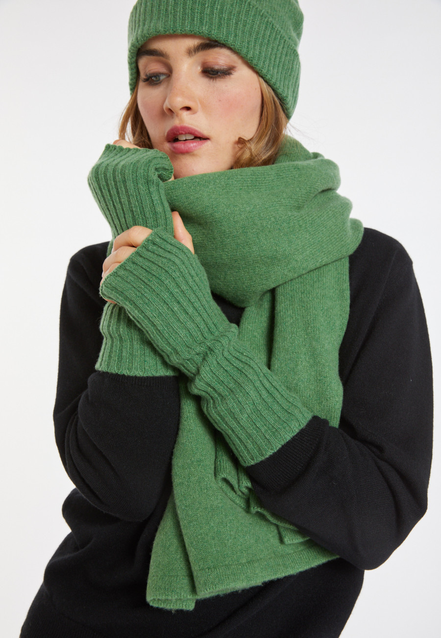 Unisex cashmere and wool mittens - Glenn