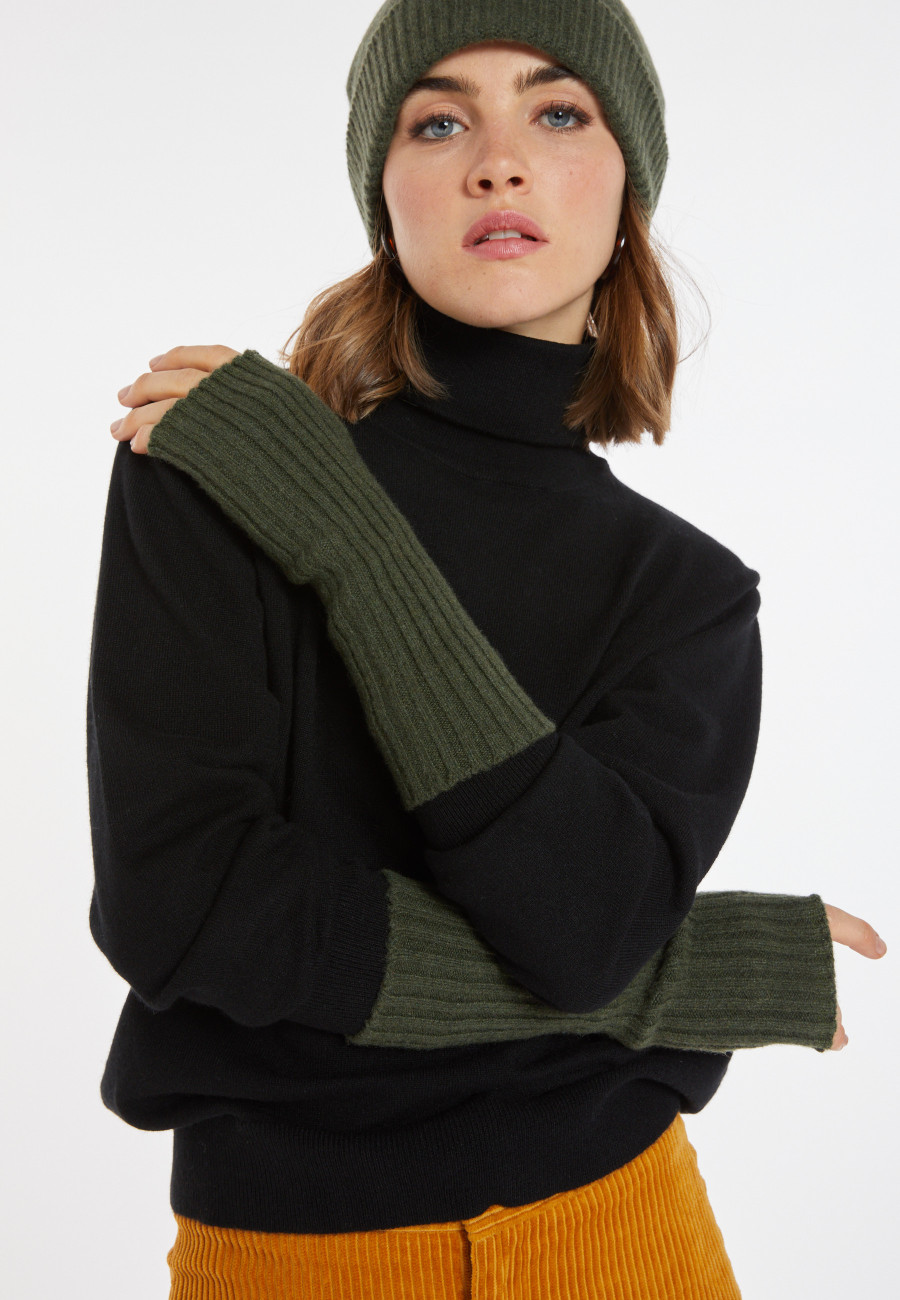 Luvas unissex de cashmere e lã - Glenn