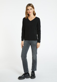 Pull col V en cachemire - Bijou