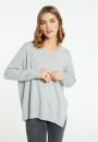 V-neck cashmere sweater with slits - Brendao