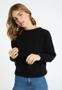 Loose-fitting cashmere and wool sweater with pockets - Davina