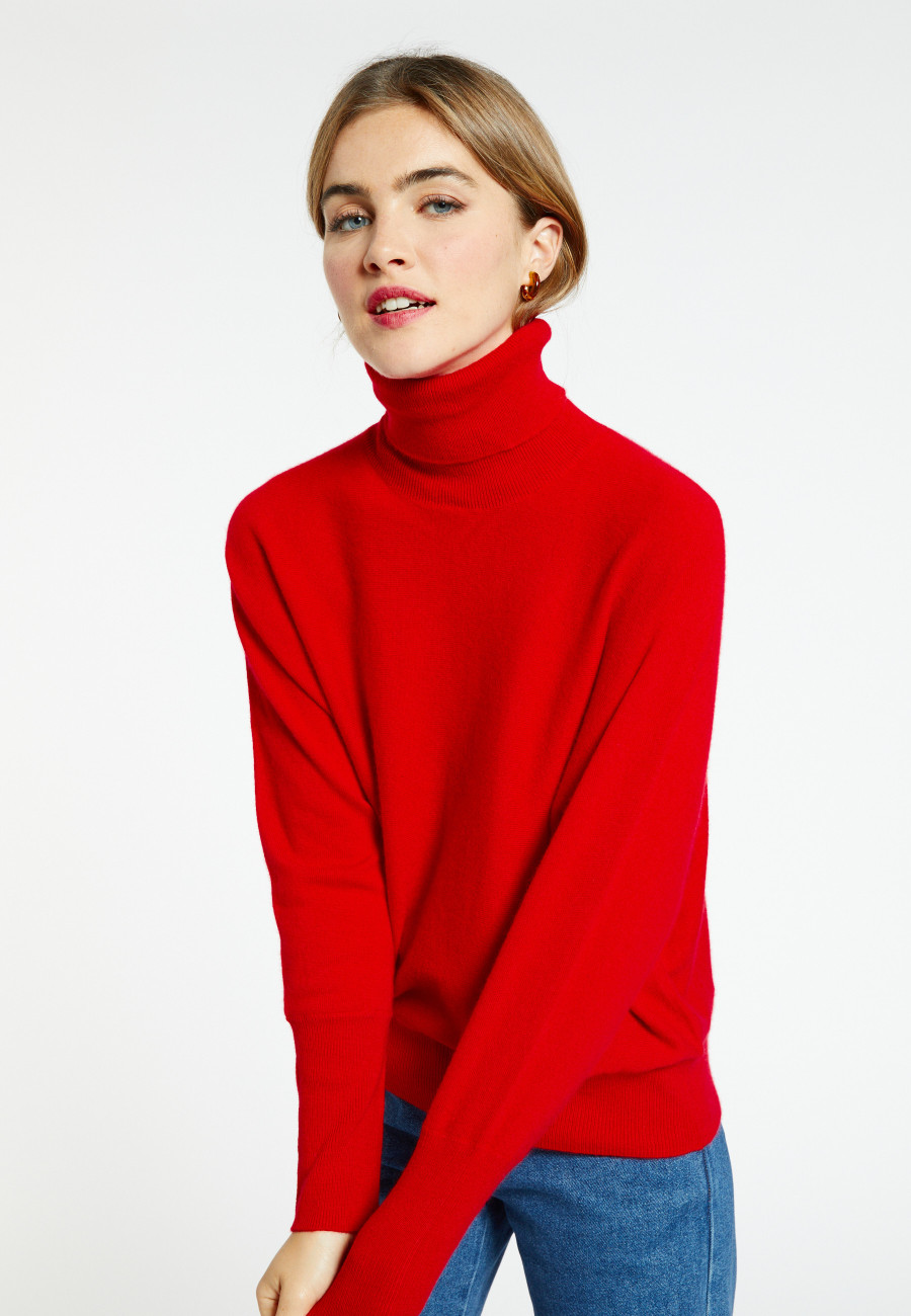 Roll-neck batwing jumper - Bob