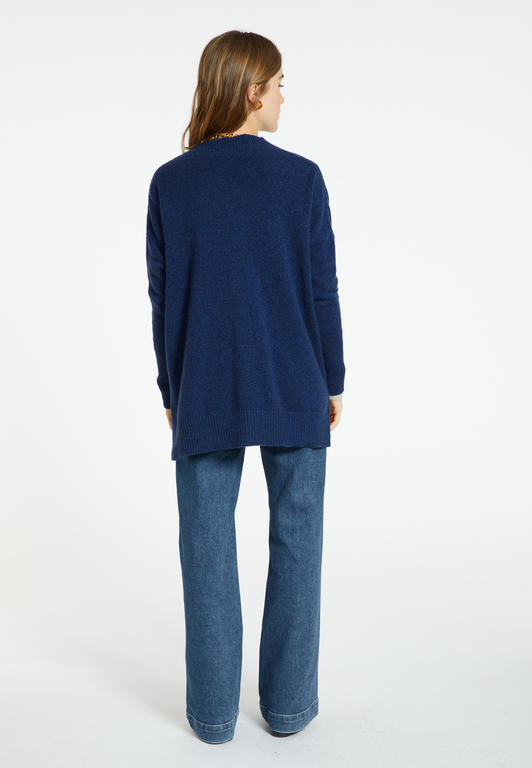 Long gilet laine et cachemire - Cabery 8241